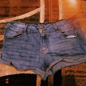 Old navy blue jean shorts